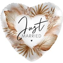 Natural Just Married - 18" Foil Balloon Premioloon