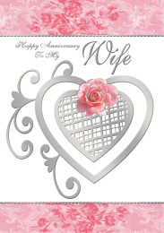 Happy Anniversary - To My Wife - Pack Of 12