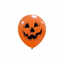 Pumpkin Face 5" Halloween Latex Balloons 25ct. 