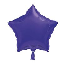 20" Star Shape Deep Purple Foil Balloons Pack of 12 UNIQUE
