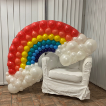 Rainbow Mosaic Balloon Frame 90cm - Nikoloon