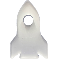 Rocket Mosaic Balloon Frame 150cm - Nikoloon