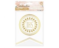 First Communion Paper Flags Garland 1ct
