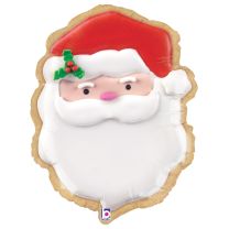 Christmas Santa Cookie 24" Foil Balloon