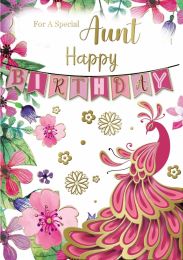 Happy Birthday - Aunt - Pack Of 12