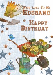 Happy Birthday- With Love To My Husband - Pack Of 12