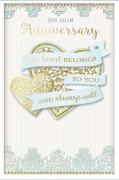 On Our Wedding Anniversary - With Love - Pack Of 12