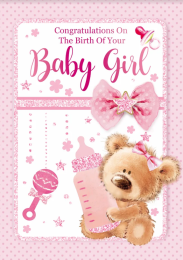 Christening Day - Baby Girl - Pack Of 12