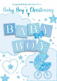 Christening Day - Baby Boy - Pack Of 12