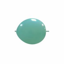 Aqua 6" Linking Cattex Latex Balloon 100Ct