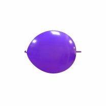 Purple 6" Linking Cattex Latex Balloon 100Ct