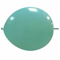 Aqua 12" Linking Cattex Latex Balloon 50Ct