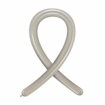 Silver Metallic Cattex 260 Latex Balloons 100Ct