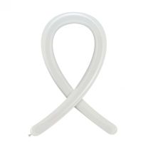 White Standard Cattex 260 Latex Balloons 100Ct
