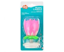 Pink Musical Candle 1ct