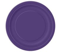 Deep Purple 9'' Round Plates 16 CT.