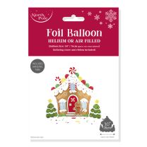 Christmas Gingerbread House - 30" Supershape Foil Balloon