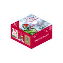 Multi Design Christmas Cards Box 30ct