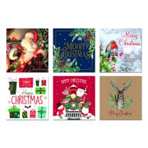 Multi Design Christmas Cards Box 30ct