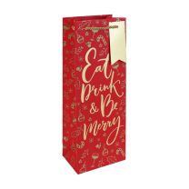 Be Merry Christmas Bottle Bag 6ct