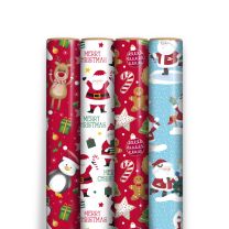 Cute Christmas - 7m Gift Wrap (Pack of 36)