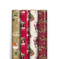 Traditional Christmas - 7m Gift Wrap (Pack of 36)